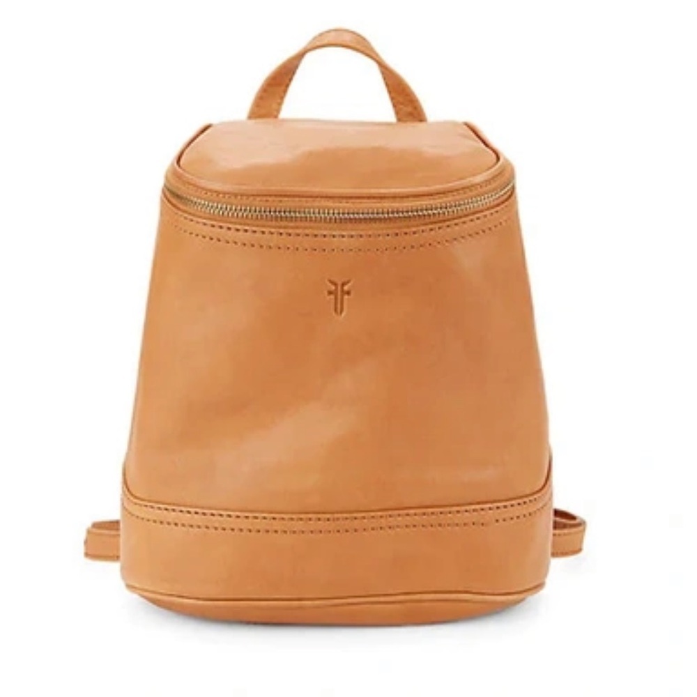 Frye Tan Leather Mini Backpack